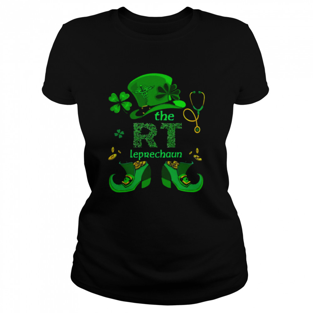 The Respiratory Therapist Leprechaun Nurse St Patrick’s Day  Classic Women's T-shirt