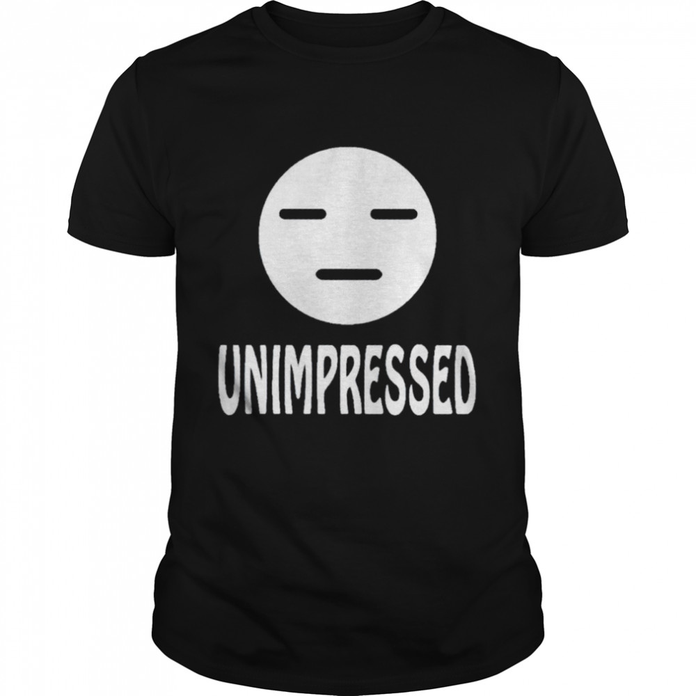 Unimpressed face icon shirt