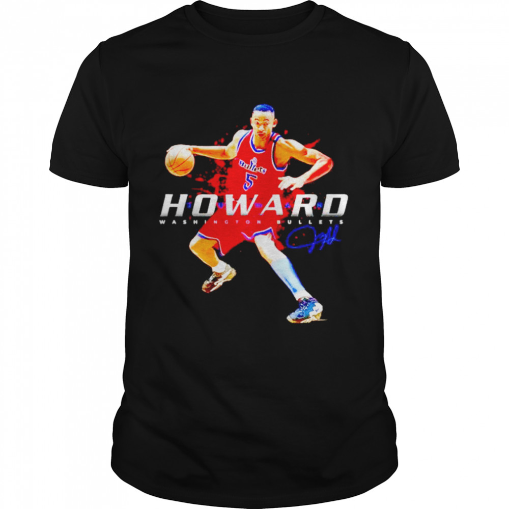Washington Bullets Juwan Howard signature shirt