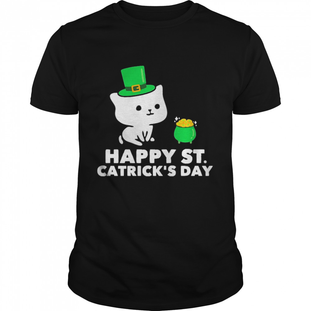 Happy St Catrick’s Day Essential Cat Shirt