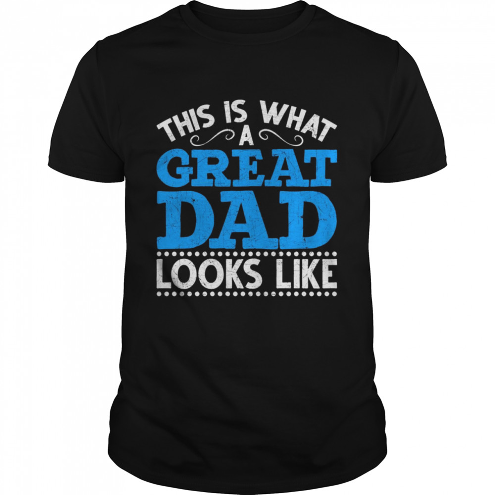 So sieht ein großartiger Papa aus Vatertag Lustiges Vater Langarmshirt Shirt