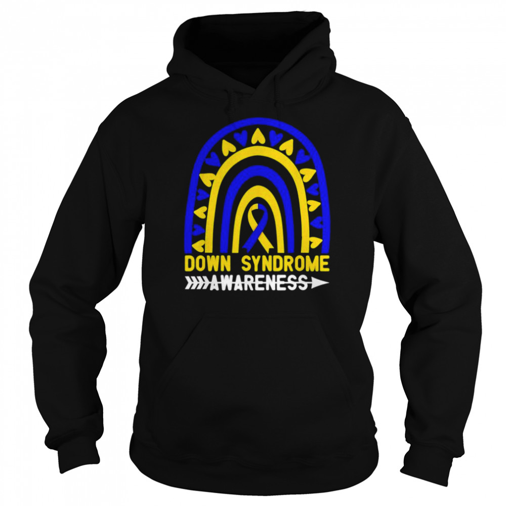 World Down Syndrome Day Awareness Rainbow shirt Unisex Hoodie