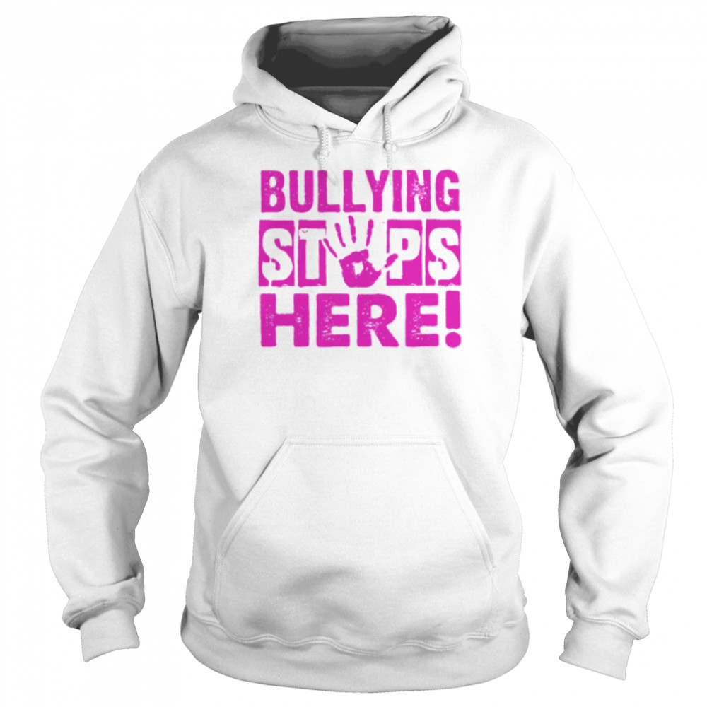 Bullying stops here shirt Unisex Hoodie