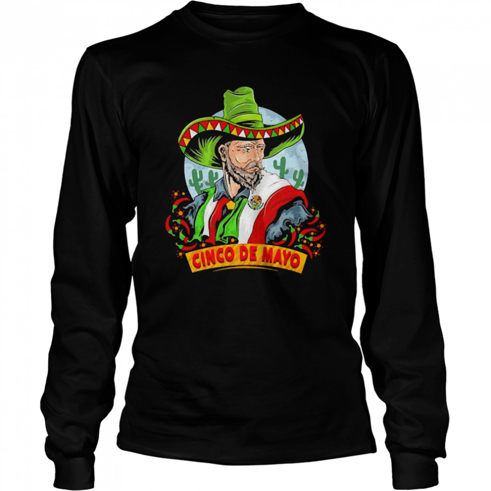 Cinco De Mayo Celebration Art  Long Sleeved T-shirt