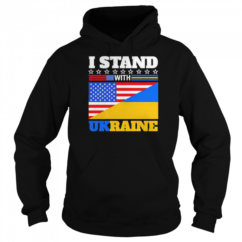 Flag Ukrainian Lover I Stand With Ukraine  Unisex Hoodie