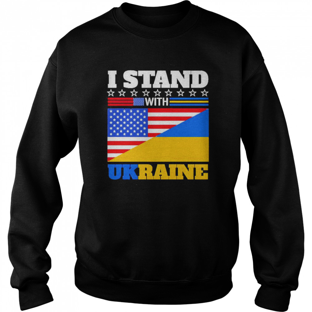 Flag Ukrainian Lover I Stand With Ukraine  Unisex Sweatshirt