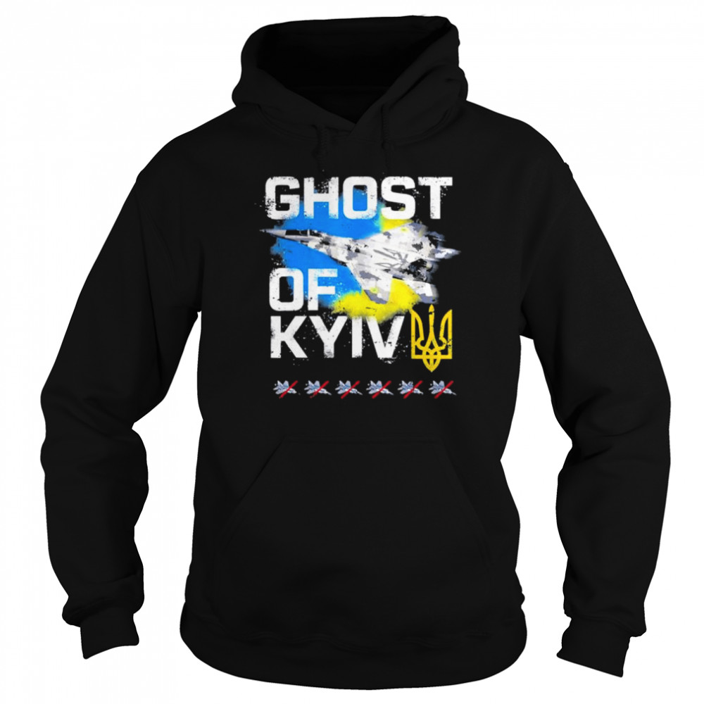 GHOST OF KYIV Ukraine Fighter Jet  Unisex Hoodie