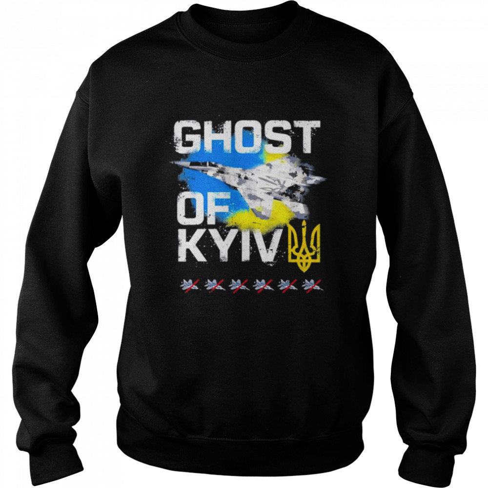 GHOST OF KYIV Ukraine Fighter Jet  Unisex Sweatshirt