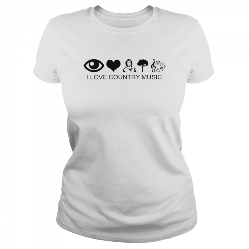 Hillary Clinton I Love Country Music T- Classic Women's T-shirt