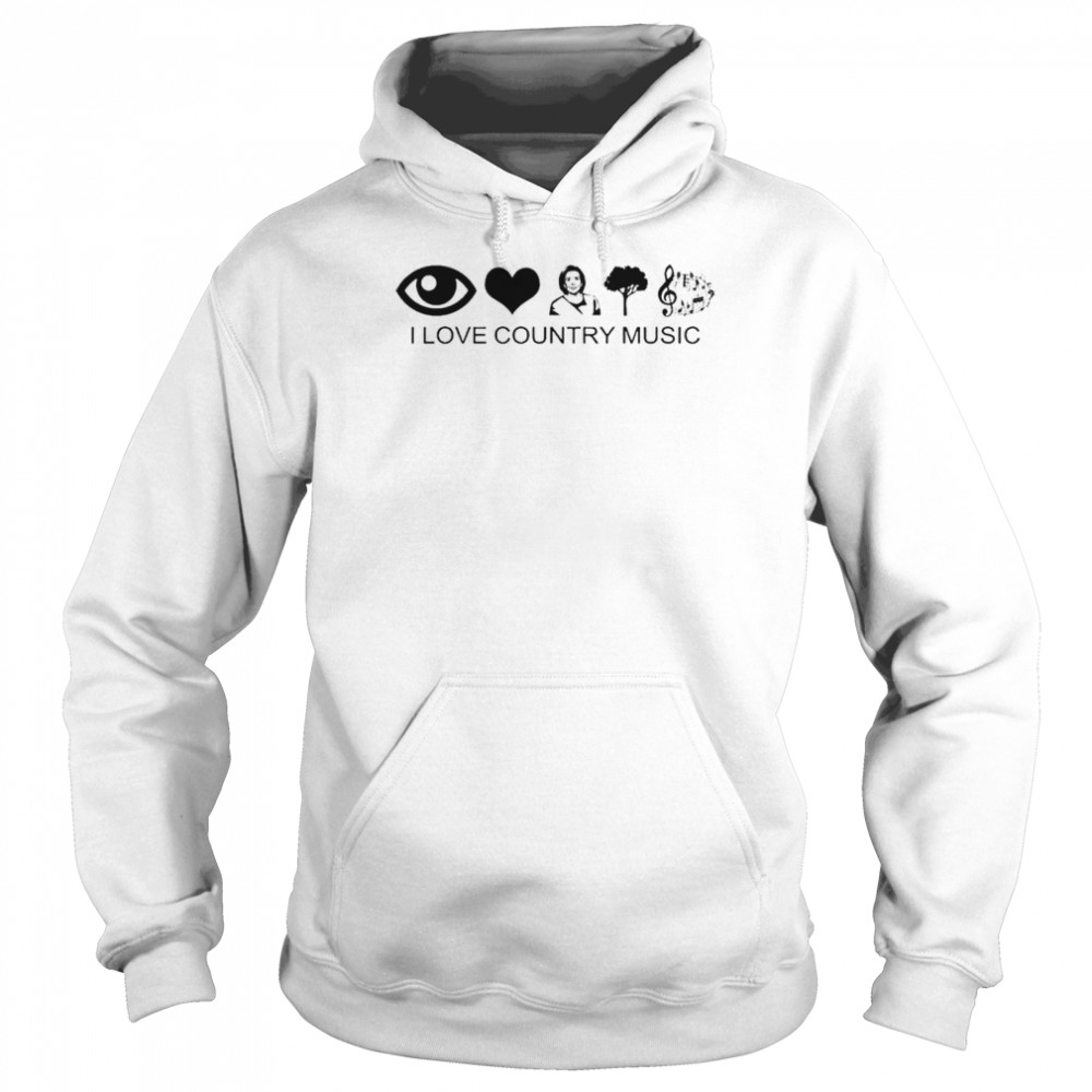 Hillary Clinton I Love Country Music T- Unisex Hoodie