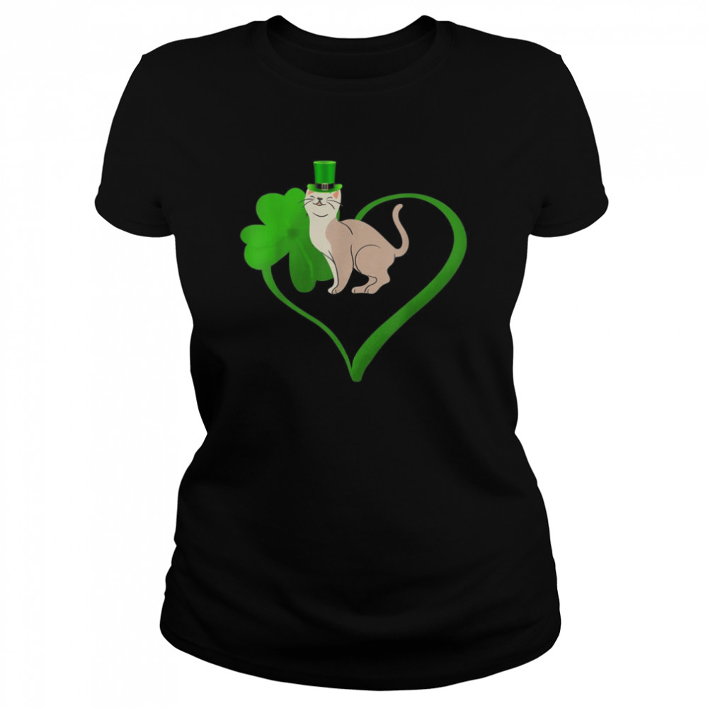 Irish cat green saint patrick day 2022 lucky st pattys  Classic Women's T-shirt