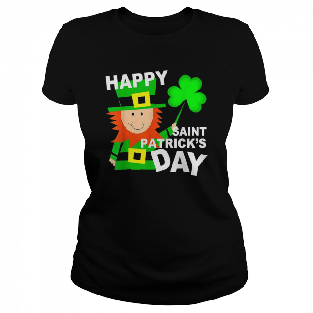 Kids Leprechaun Sayings Boys Girls Happy Saint Patrick  Classic Women's T-shirt