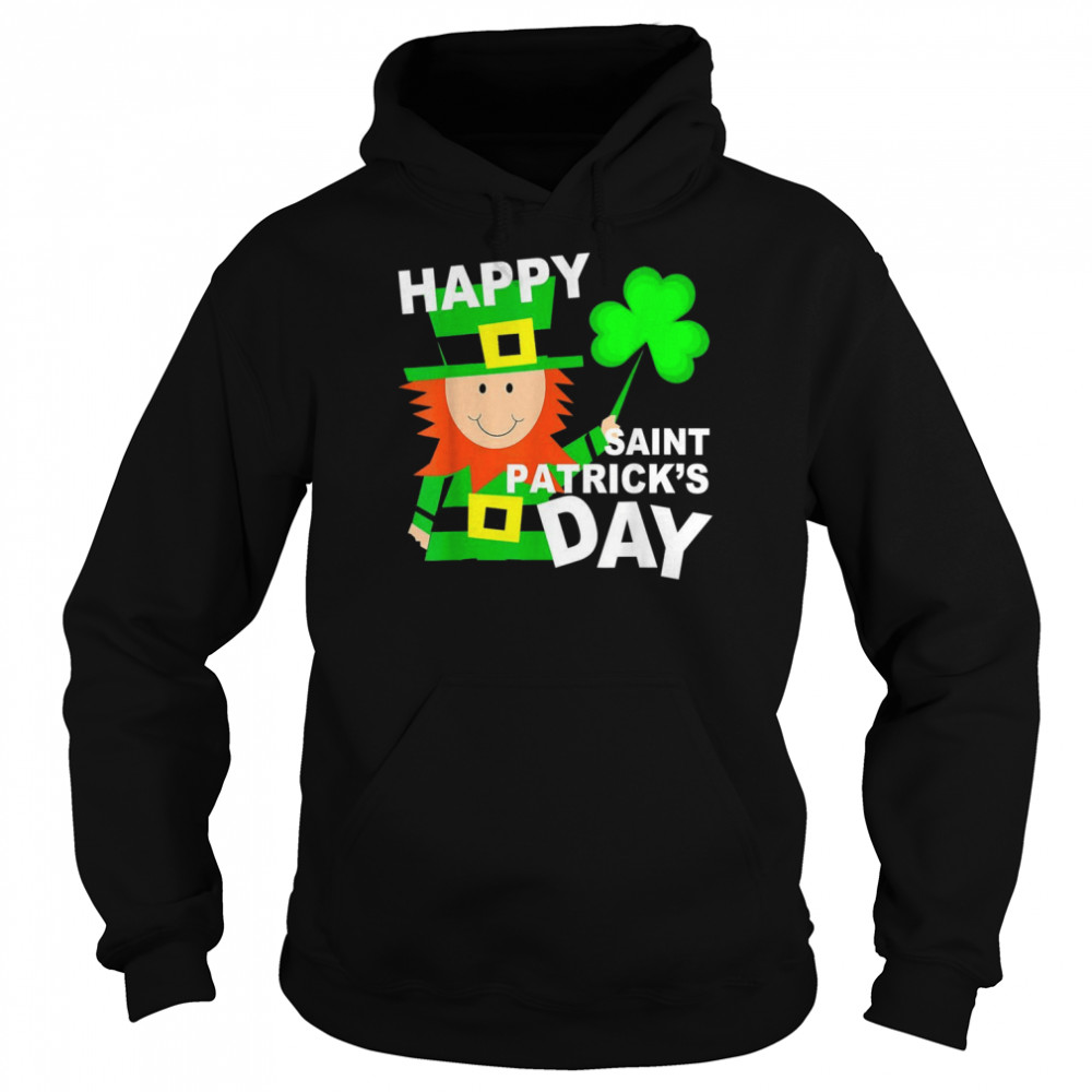 Kids Leprechaun Sayings Boys Girls Happy Saint Patrick  Unisex Hoodie