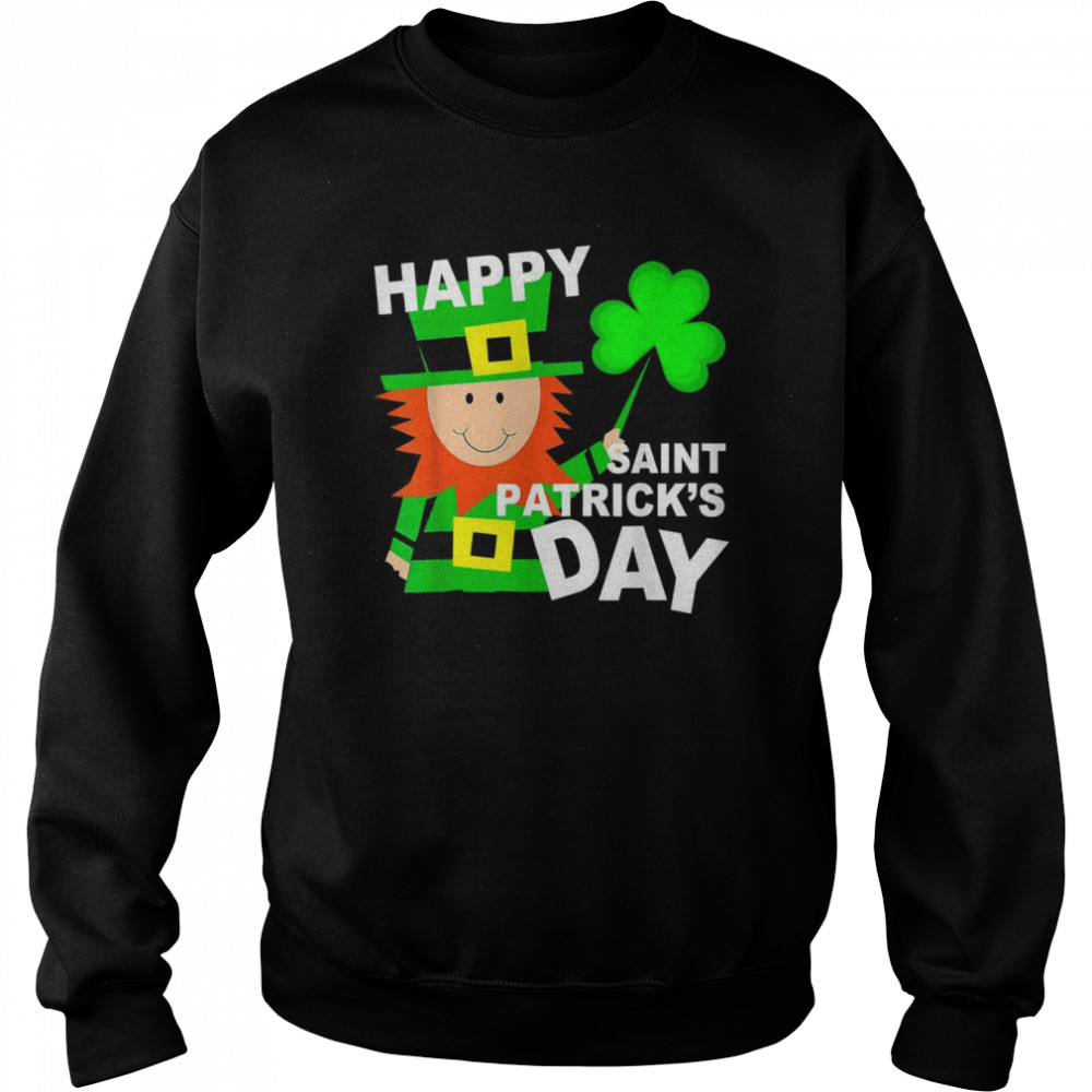 Kids Leprechaun Sayings Boys Girls Happy Saint Patrick  Unisex Sweatshirt