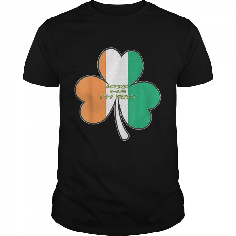 Kiss Me I’m Irish Happy St Saint Patrick Day Flag Irish Shirt