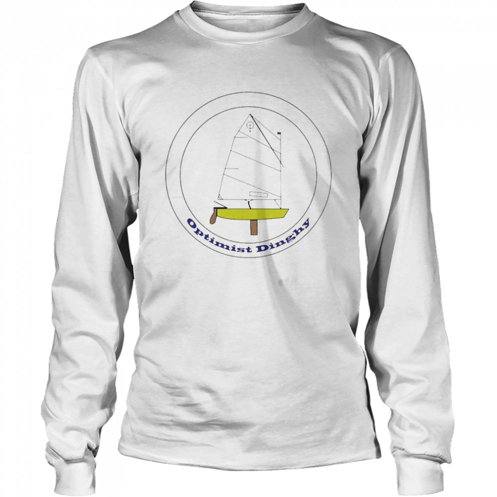 Optimist Sailing Dinghy Logo  Long Sleeved T-shirt