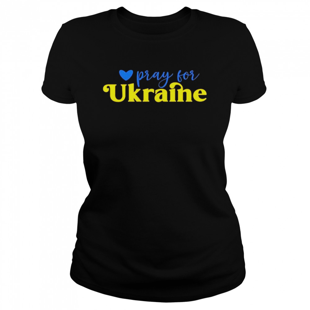 Pray For Ukraine No War shirt Classic Women's T-shirt