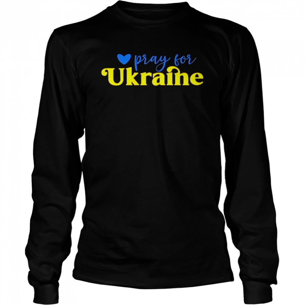 Pray For Ukraine No War shirt Long Sleeved T-shirt