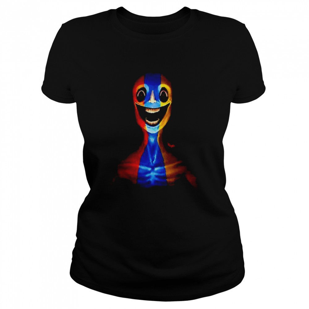 Primary color man horror art shirt Classic Women's T-shirt