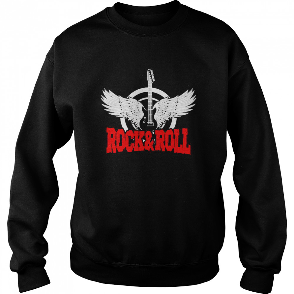 Rock and Roll Engelsflügel Gitarre  Unisex Sweatshirt