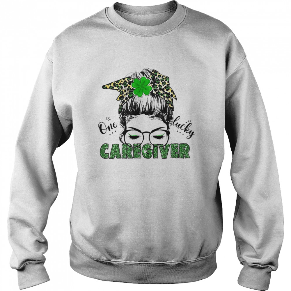 St Patrick Girl One Lucky Caregiver  Unisex Sweatshirt