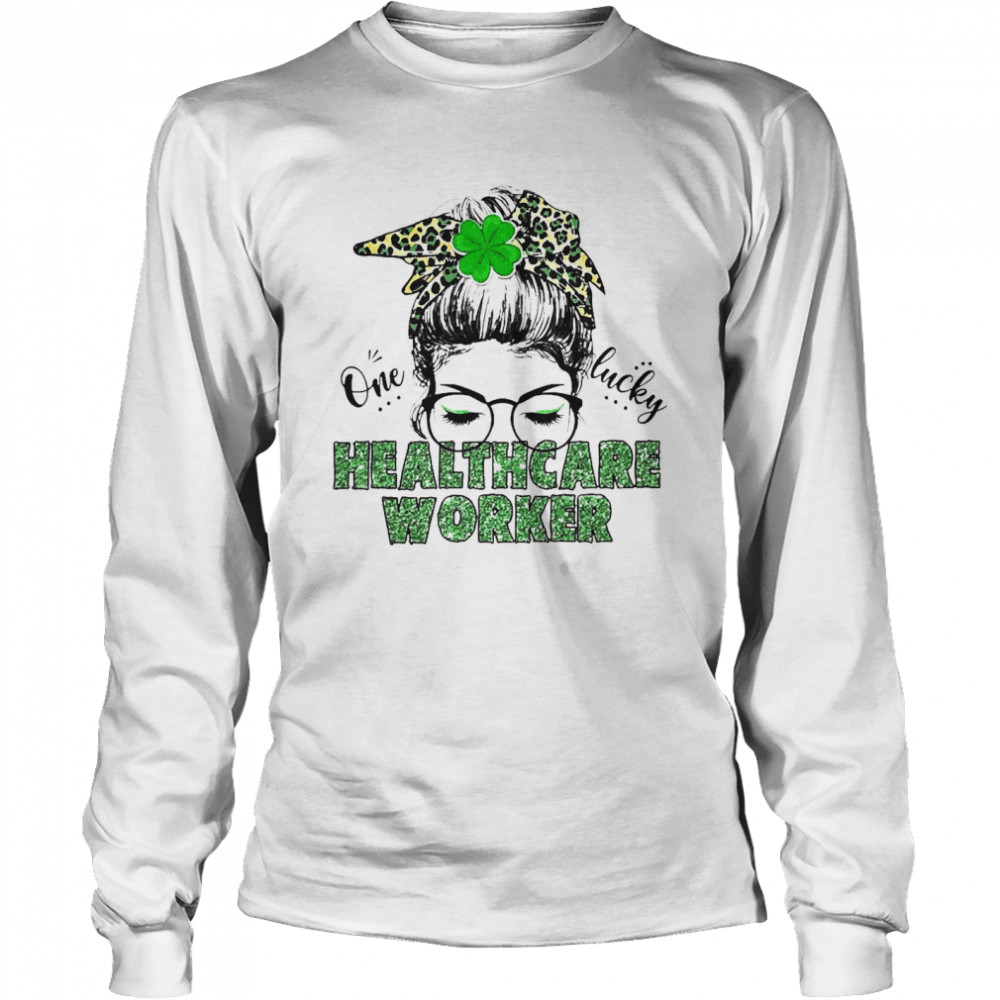 St Patrick One Lucky Healthcare Worker  Long Sleeved T-shirt