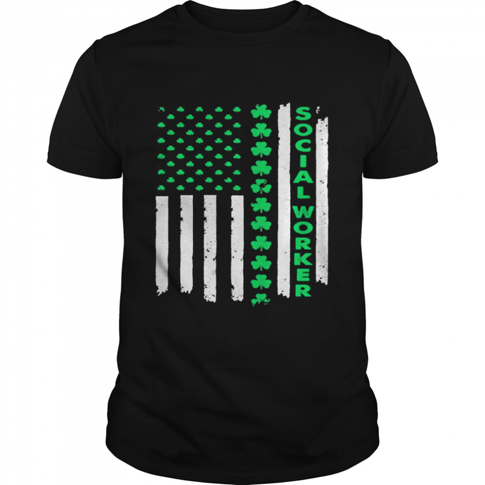 St. Patrick’s Day Flag Social Worker Shirt