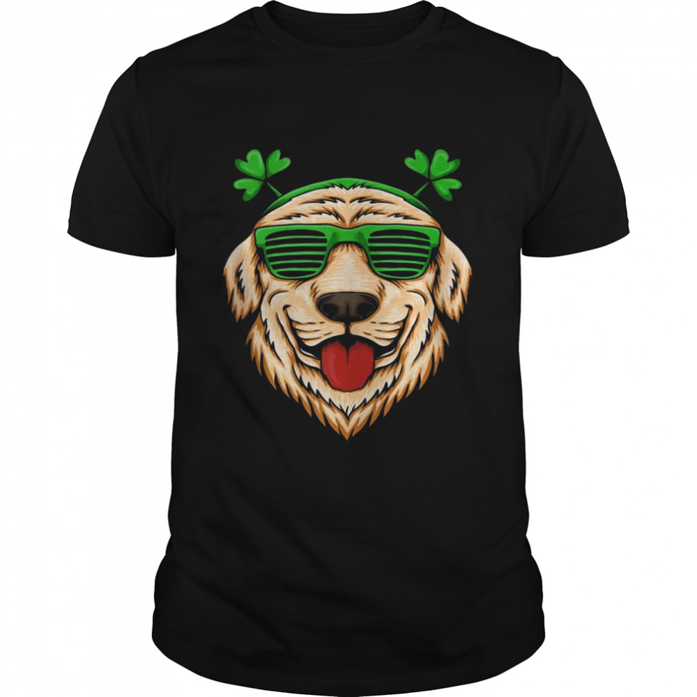 St Patricks Shamrock Retriever, Irish Dogs Shirt