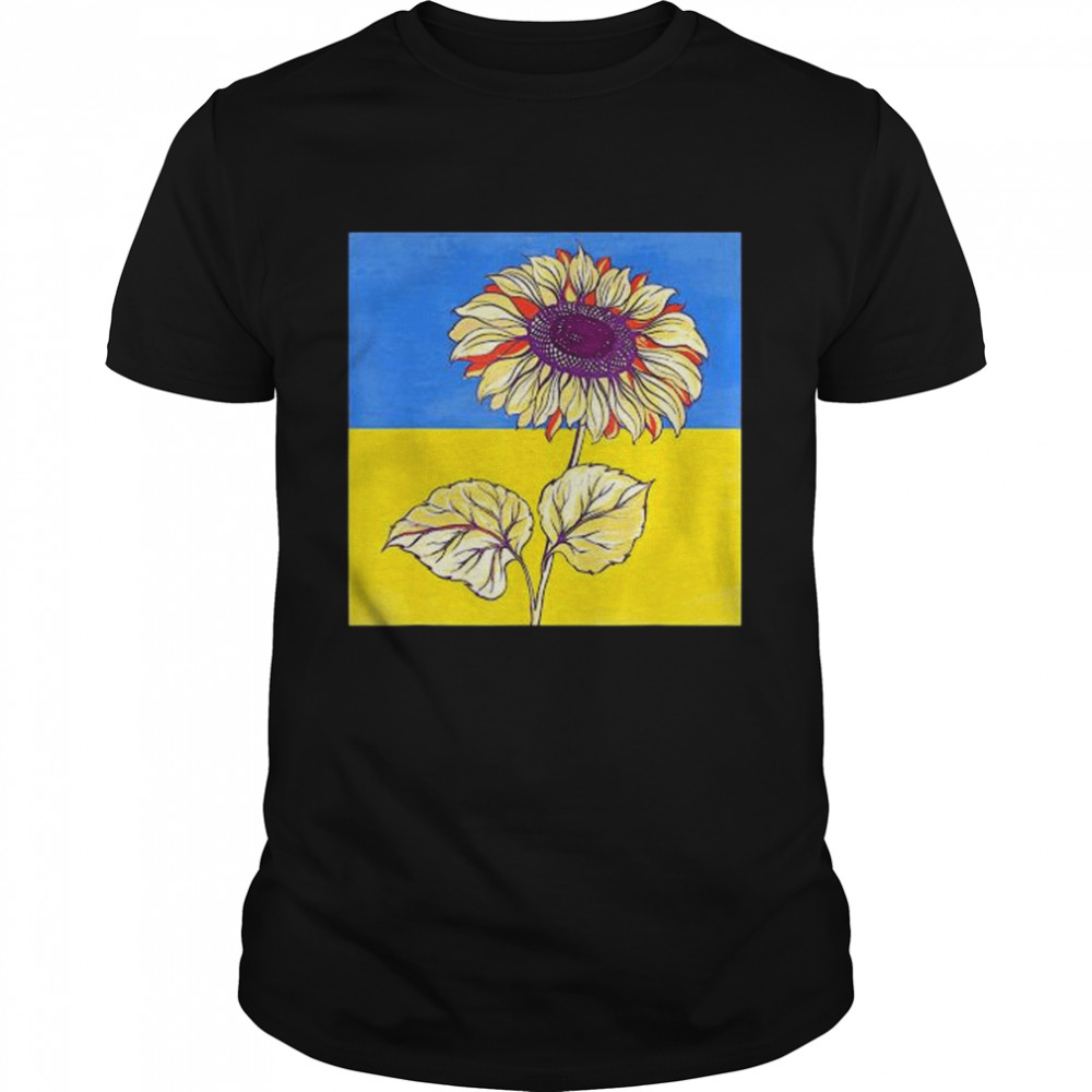 Sunflower ukrainian flag I stand with ukraine ukraine love peace ukraine shirt