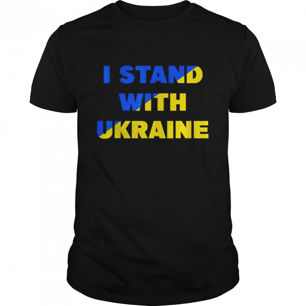 Support ukraine I stand with ukraine ukrainian flag shirt