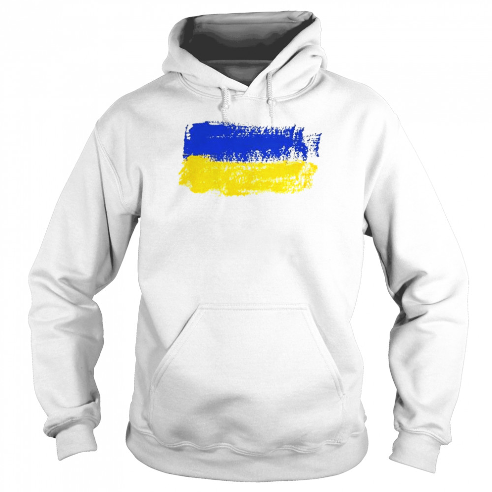 Ukrainian Flag Peace Stand With Ukraine T- Unisex Hoodie