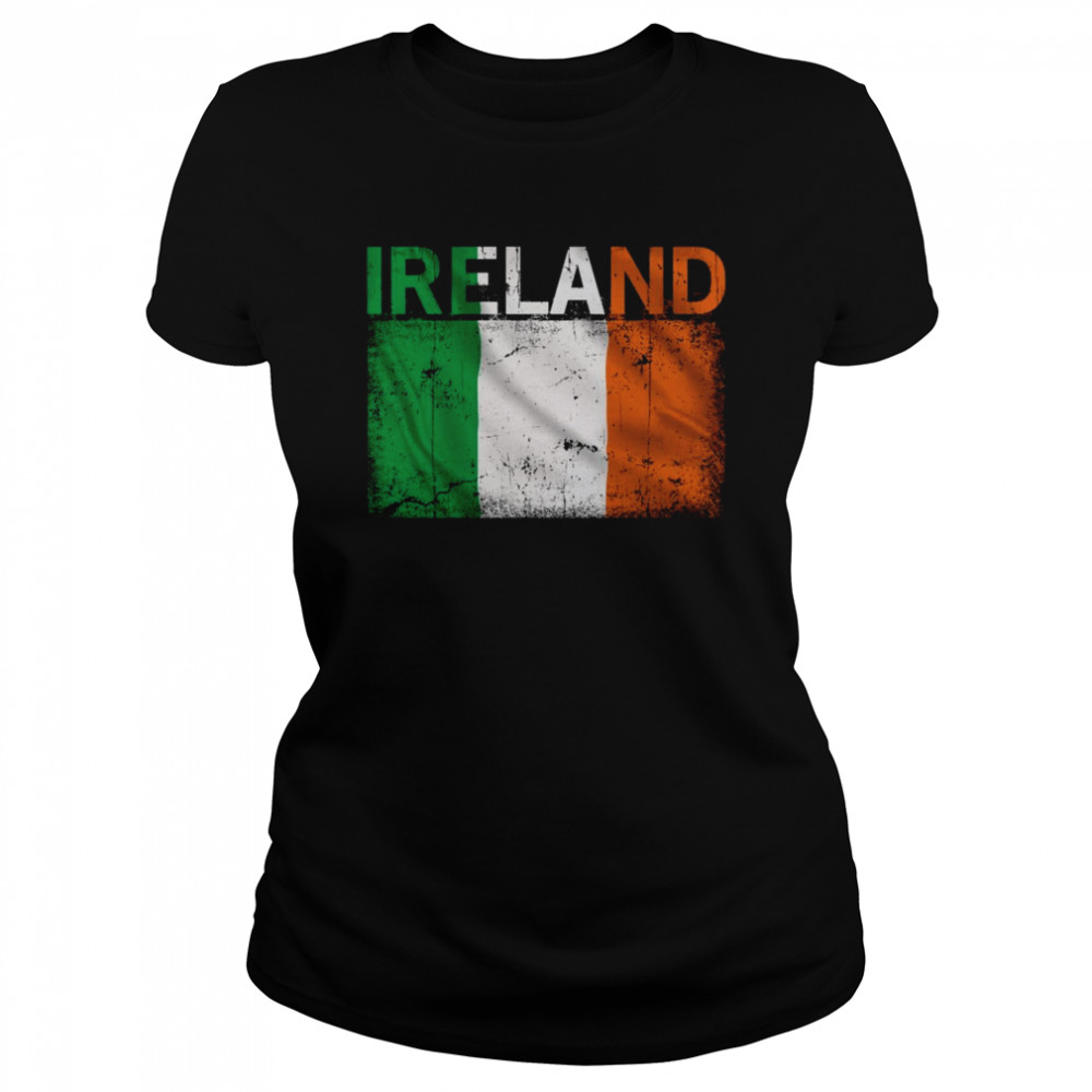 Vintage Ireland Irish Flag Pride  Classic Women's T-shirt