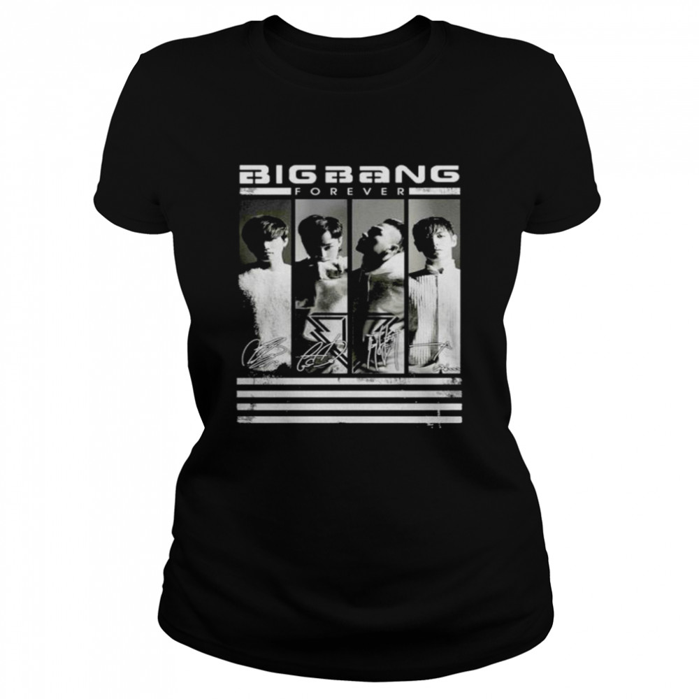 Bigbang forever signatures shirt Classic Women's T-shirt