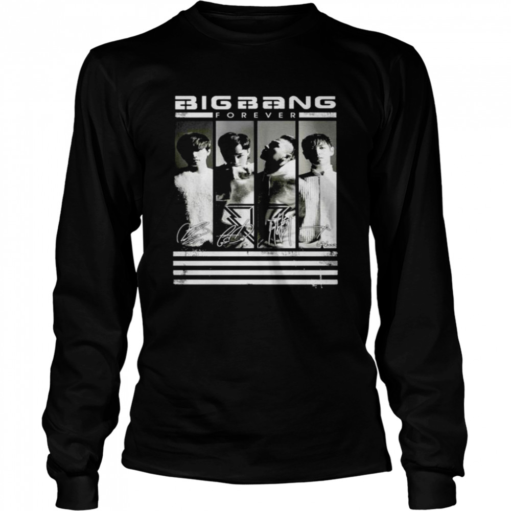 Bigbang forever signatures shirt Long Sleeved T-shirt