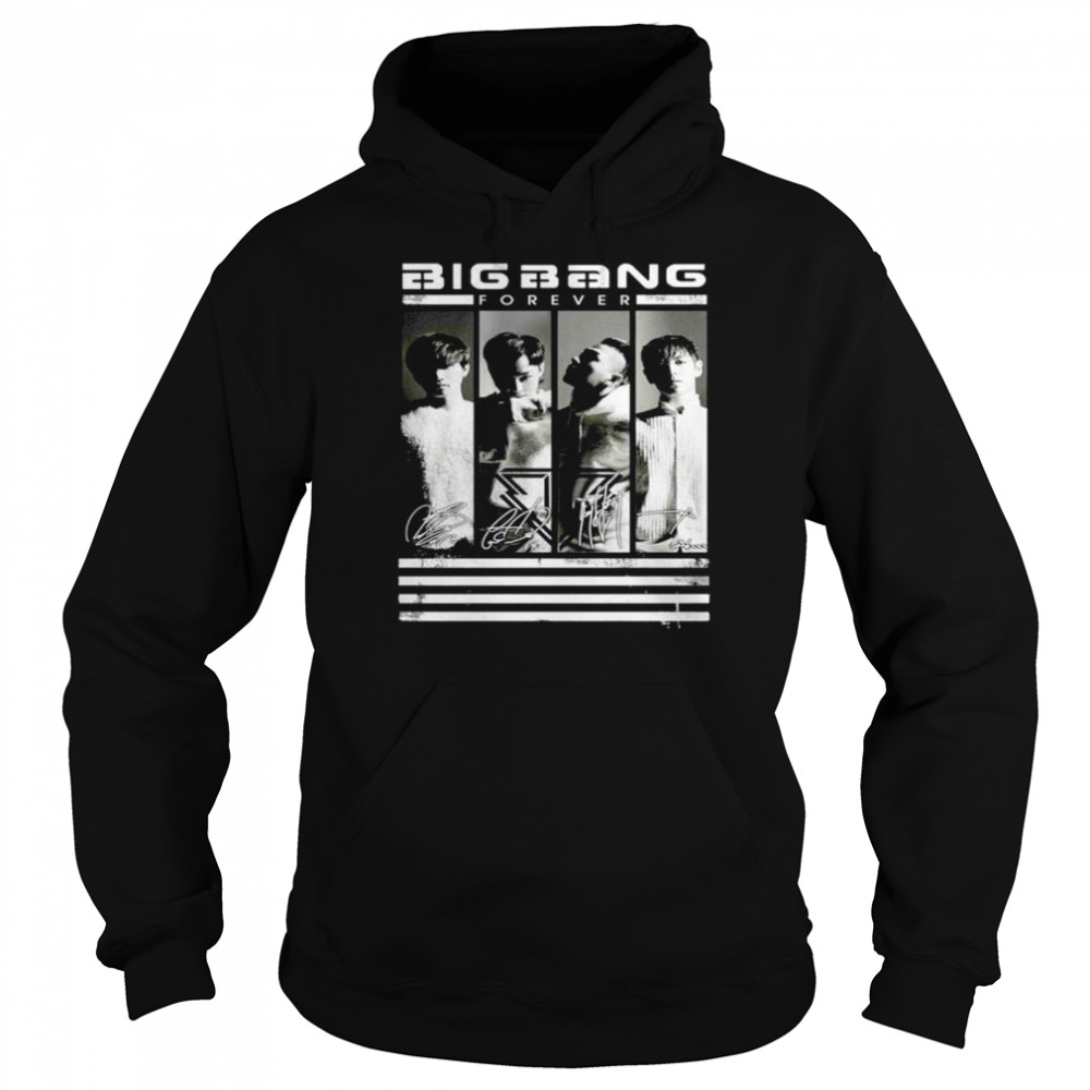 Bigbang forever signatures shirt Unisex Hoodie