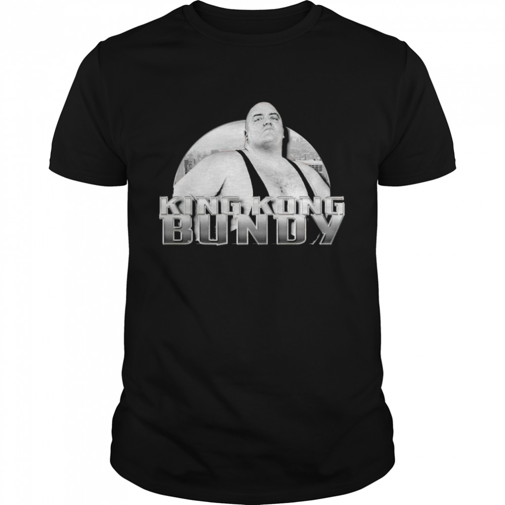 King Kong Bundy standing tall graphic shirt