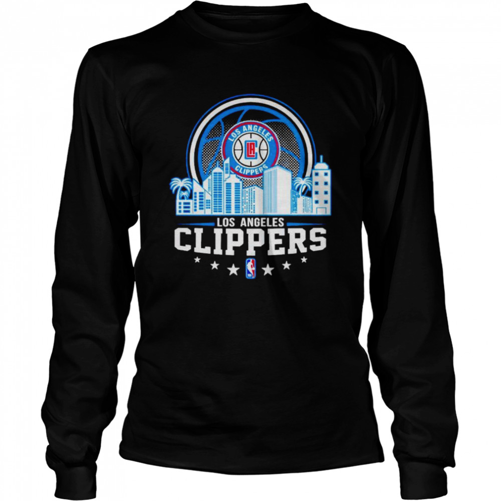 Los Angeles Clippers NBA City Skyline shirt Long Sleeved T-shirt