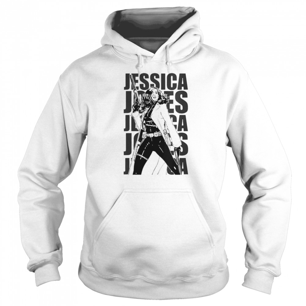 Marvel Jessica Jones Name Stack Portrait  Unisex Hoodie