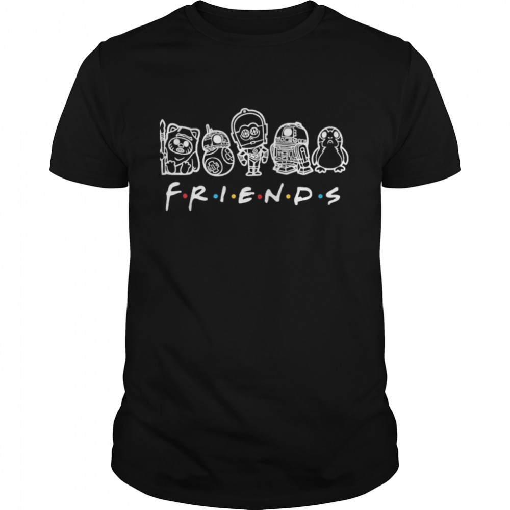 Star wars chibi characters friends shirt