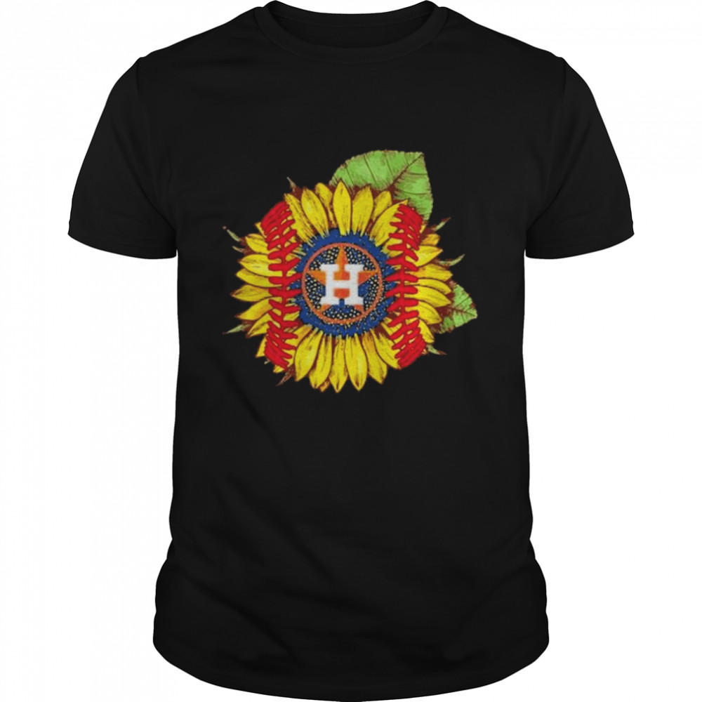 Sunflower baseball houston astros logos shirt