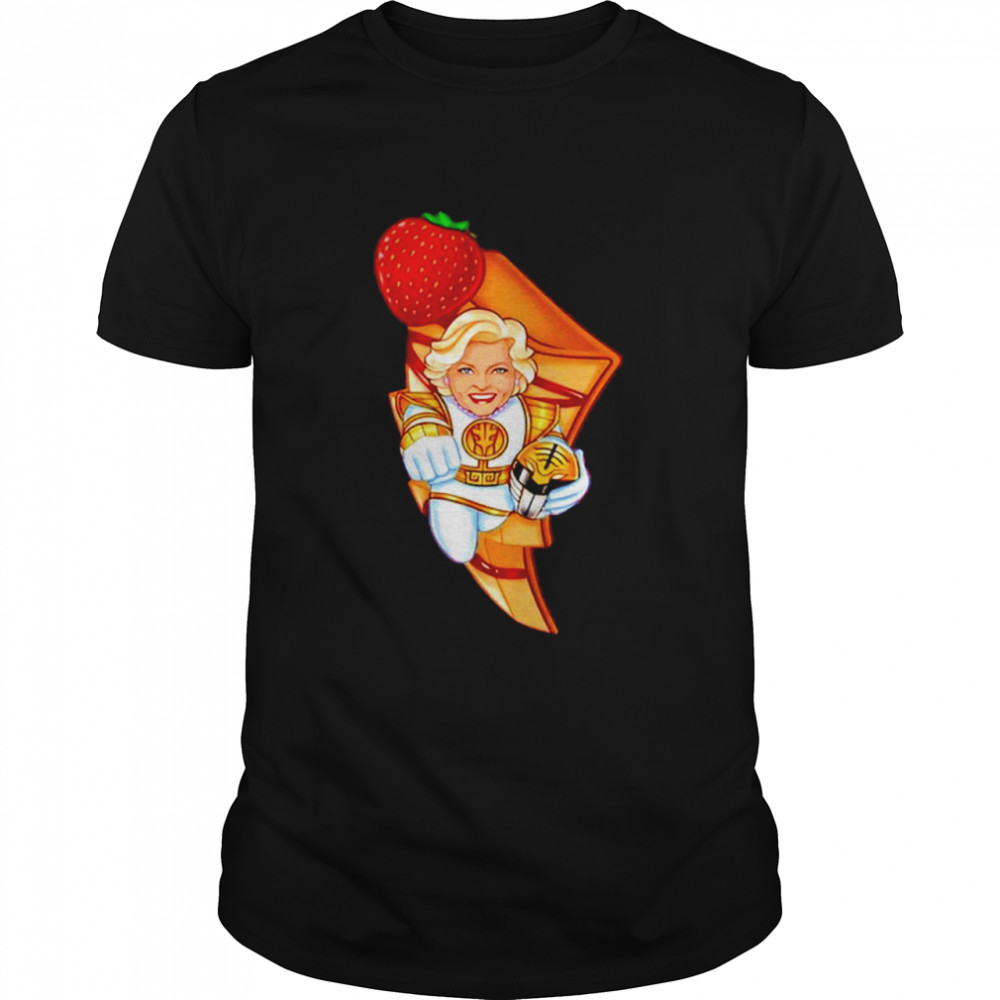 White Ranger hug Strawberry shirt