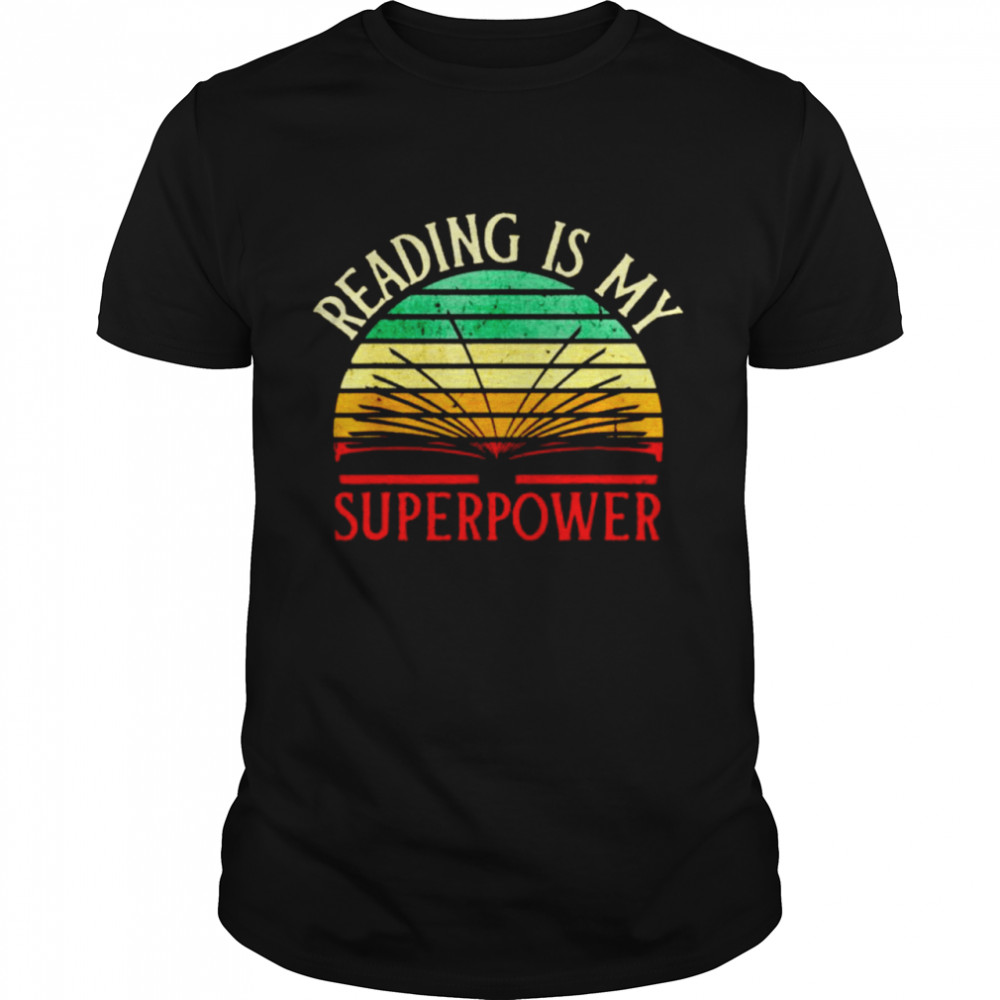 Book reading is my superpower shirt Classic Men's T-shirt