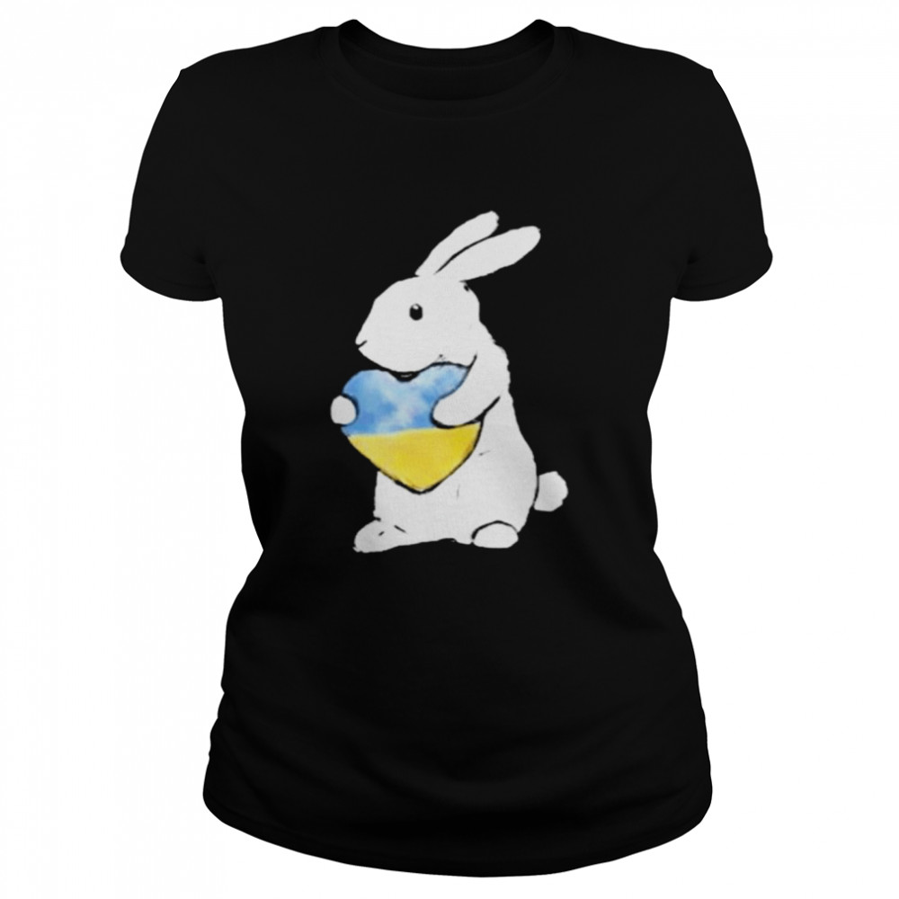 Bunny hug Ukraine heart shirt Classic Women's T-shirt