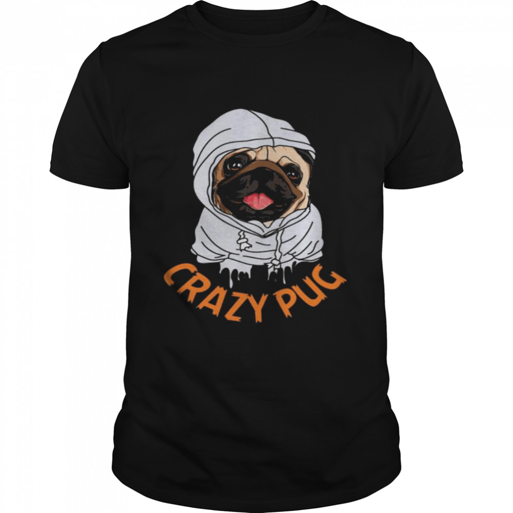 Crazy Pugs Dog T-Shirt