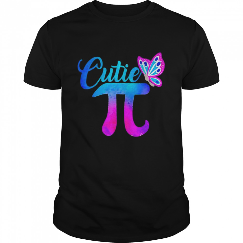 Cutie Pi Math Pie Butterfly Adorable Math Pun shirt