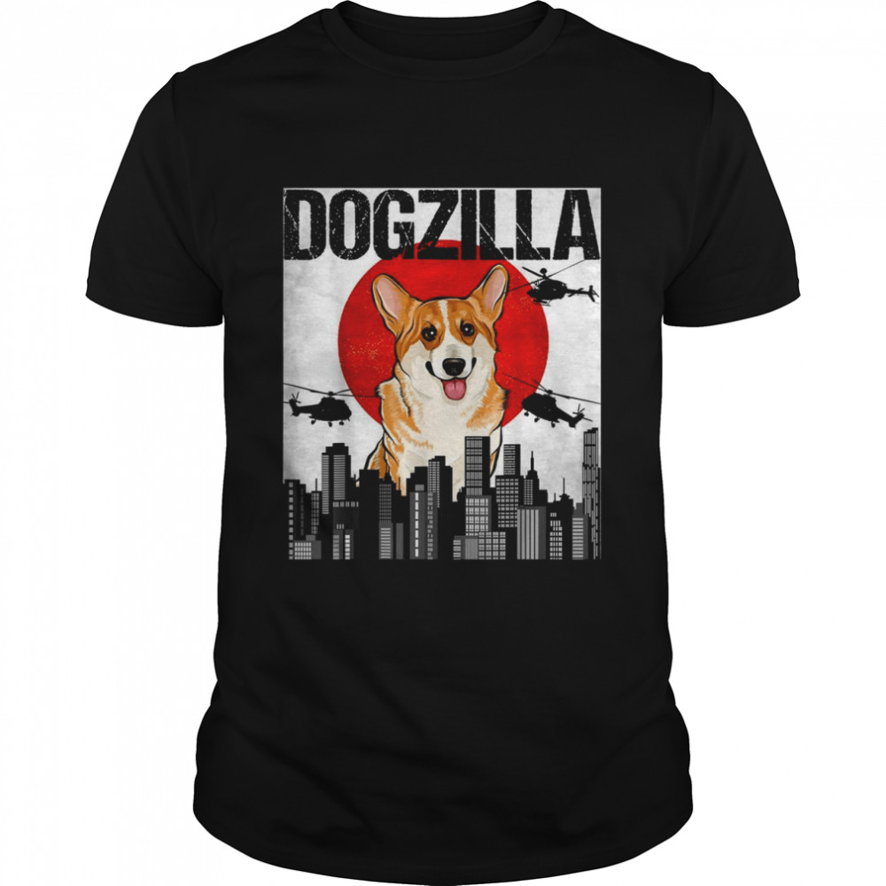 Dogzilla Japanese Pembroke Welsh Corgi Shirt