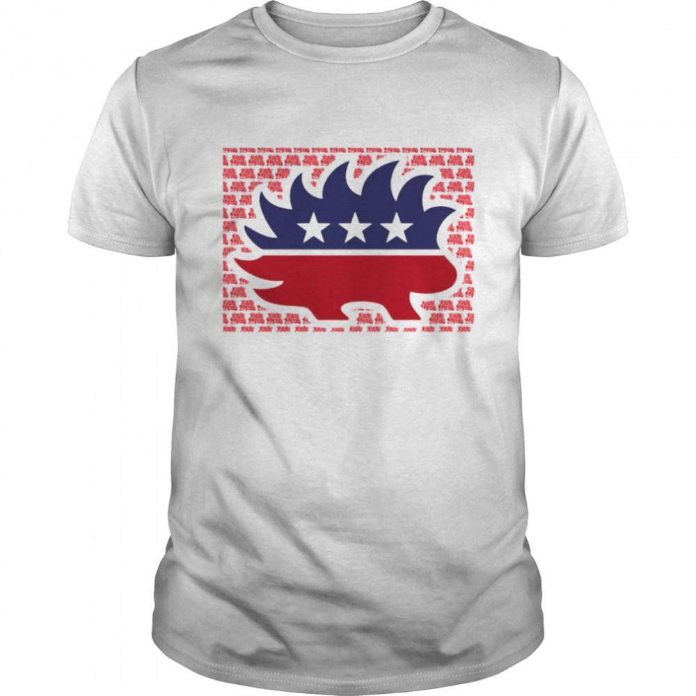 Jumbo porcupine libertarian mascot shirt