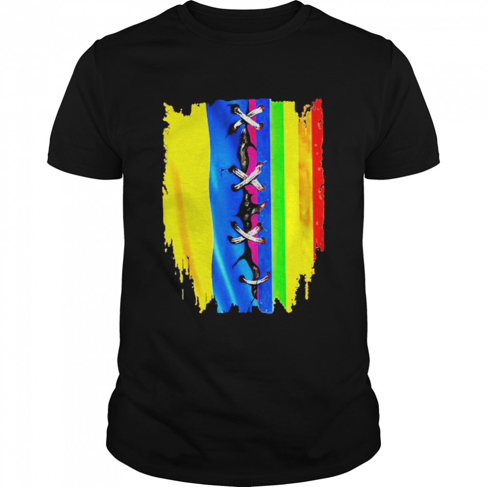 LGBT and Ukraine flag I stand with Ukraine Peace Ukraine shirt