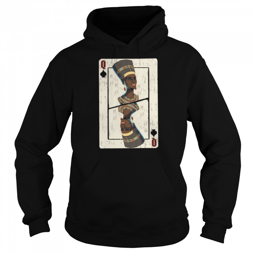 Queen Spades Afrikanische Karte Halloween  Unisex Hoodie