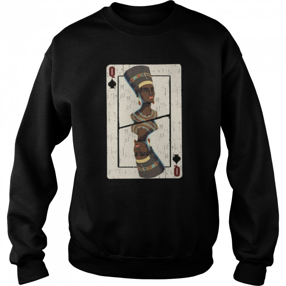 Queen Spades Afrikanische Karte Halloween  Unisex Sweatshirt